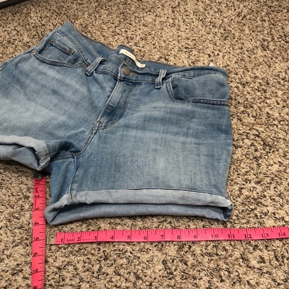 Levi’s Mid Length Shorts Size 31 Blue - Picture 6 of 10